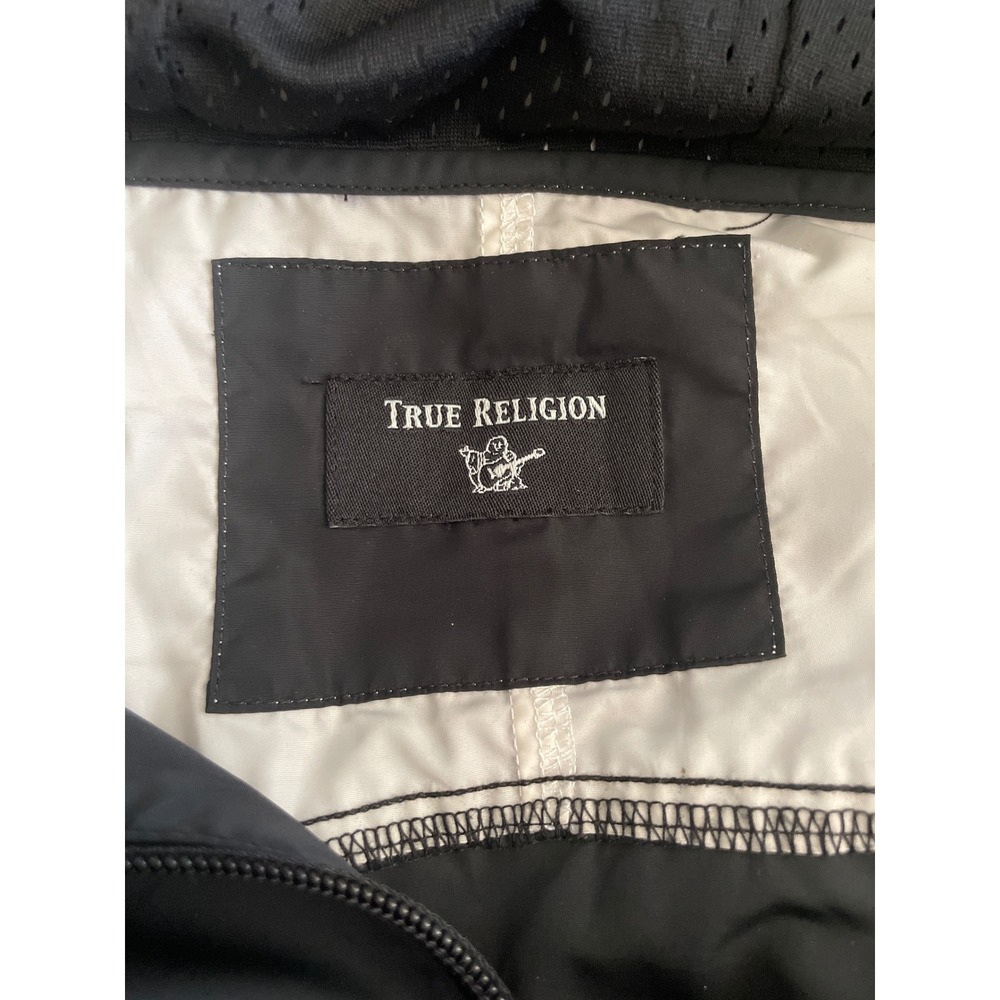True Religion Mens Color Block Anorak Jacket pull Over Windbreaker Activewear L - Picture 8 of 10